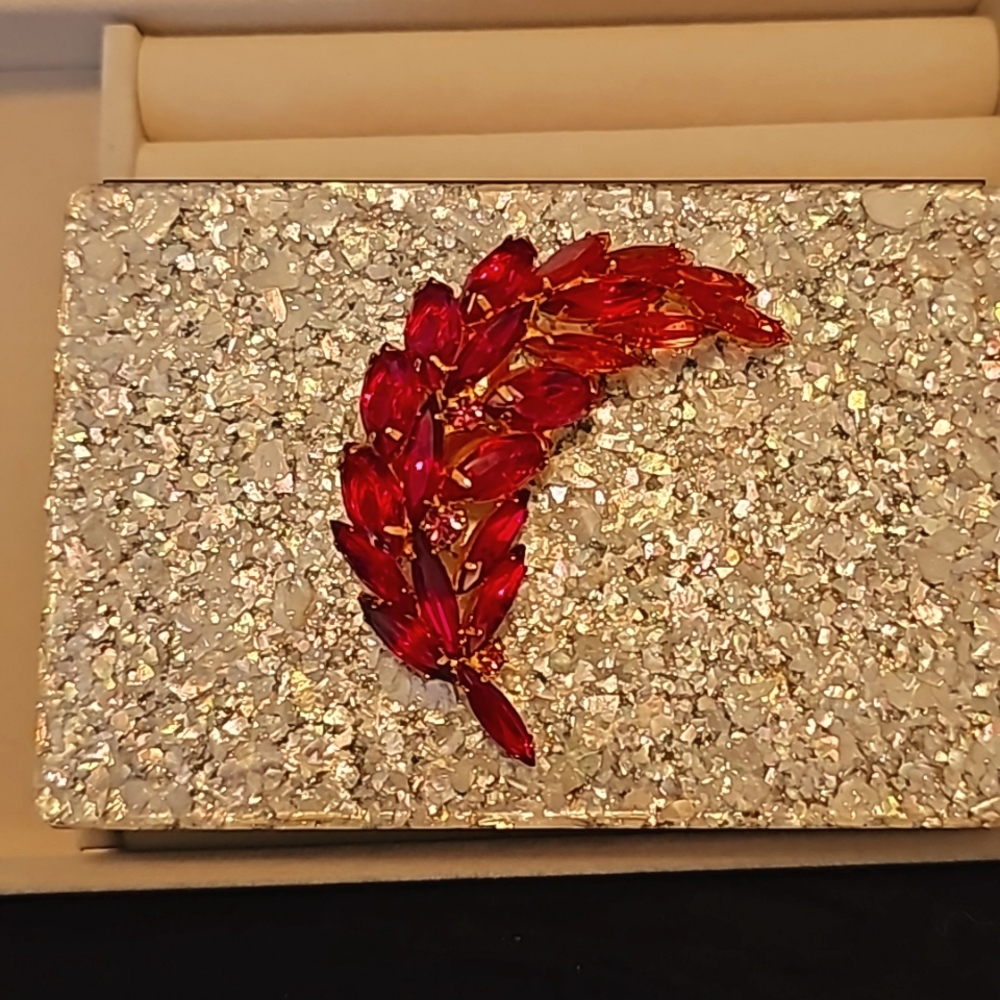 Julianna Pink Rhinestone Brooch